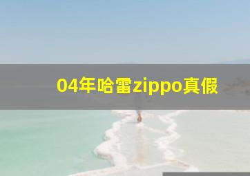 04年哈雷zippo真假