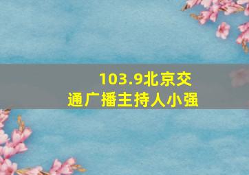 103.9北京交通广播主持人小强