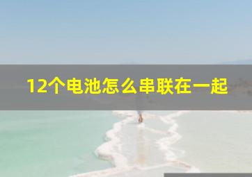 12个电池怎么串联在一起