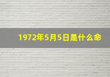 1972年5月5日是什么命