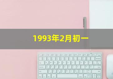 1993年2月初一