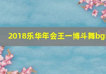 2018乐华年会王一博斗舞bgm