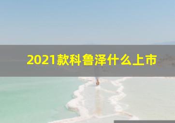 2021款科鲁泽什么上市