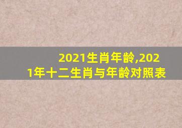 2021生肖年龄,2021年十二生肖与年龄对照表