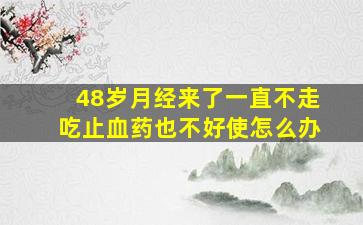 48岁月经来了一直不走吃止血药也不好使怎么办