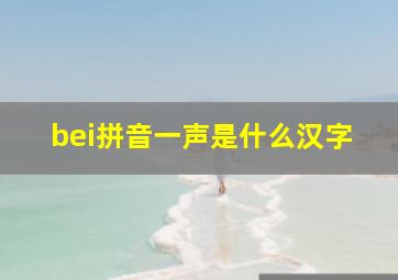 bei拼音一声是什么汉字