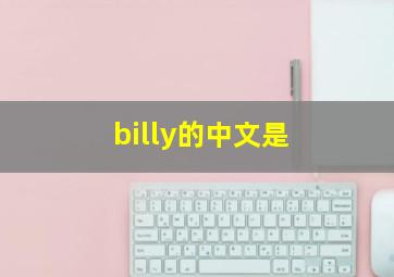 billy的中文是