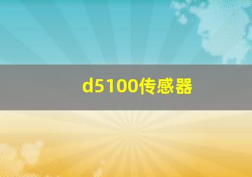 d5100传感器