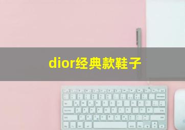 dior经典款鞋子