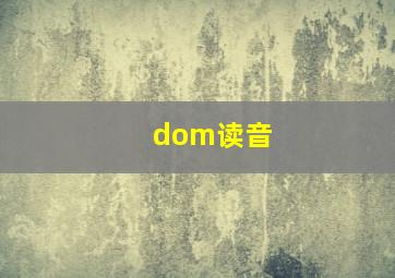 dom读音