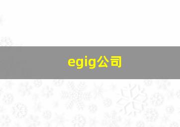 egig公司