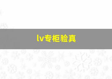 lv专柜验真