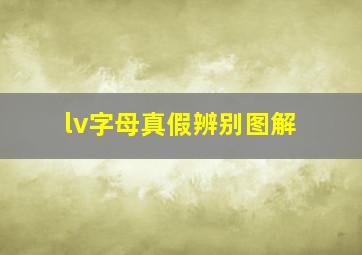 lv字母真假辨别图解