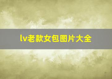 lv老款女包图片大全