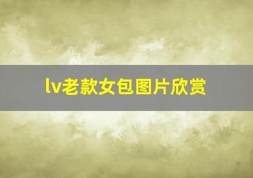 lv老款女包图片欣赏