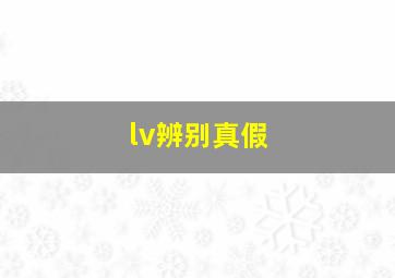 lv辨别真假