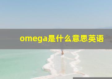 omega是什么意思英语