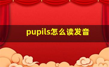 pupils怎么读发音