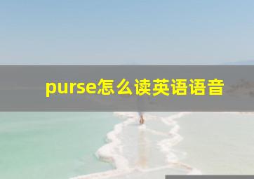 purse怎么读英语语音