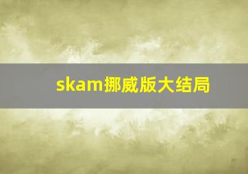 skam挪威版大结局