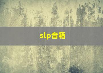 slp音箱