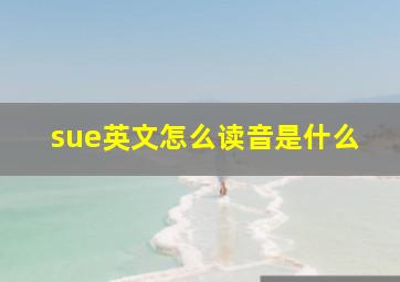 sue英文怎么读音是什么