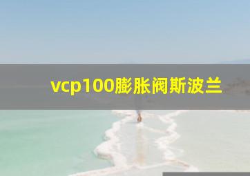 vcp100膨胀阀斯波兰