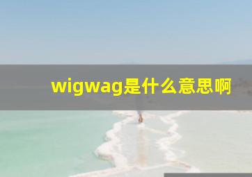 wigwag是什么意思啊