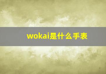 wokai是什么手表