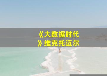 《大数据时代》维克托迈尔