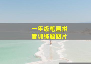 一年级笔画拼音训练题图片