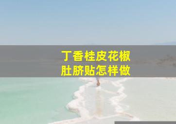 丁香桂皮花椒肚脐贴怎样做