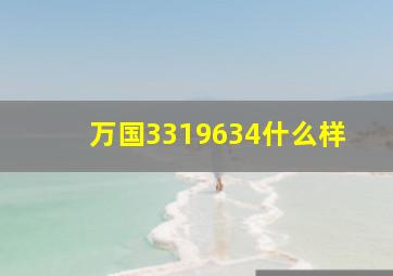 万国3319634什么样