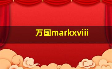 万国markxviii