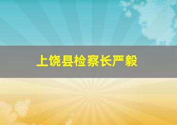 上饶县检察长严毅