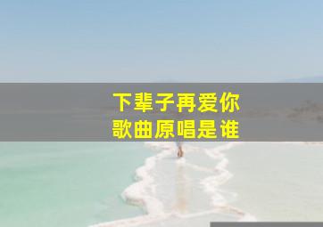 下辈子再爱你歌曲原唱是谁