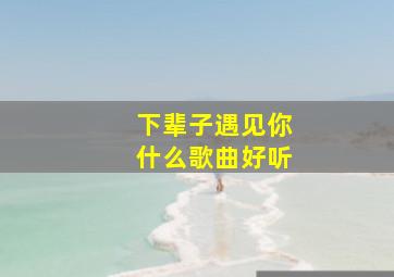 下辈子遇见你什么歌曲好听