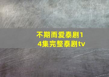 不期而爱泰剧14集完整泰剧tv