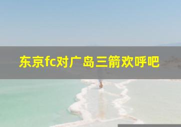 东京fc对广岛三箭欢呼吧