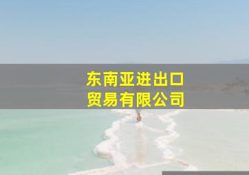 东南亚进出口贸易有限公司