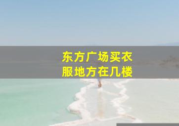 东方广场买衣服地方在几楼