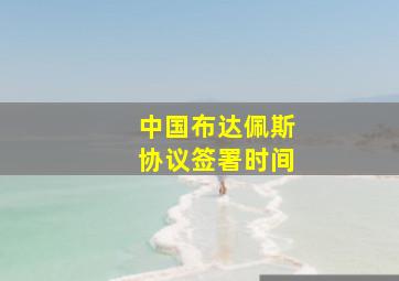 中国布达佩斯协议签署时间