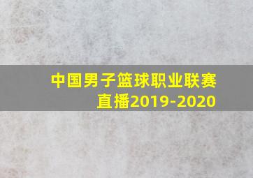 中国男子篮球职业联赛直播2019-2020