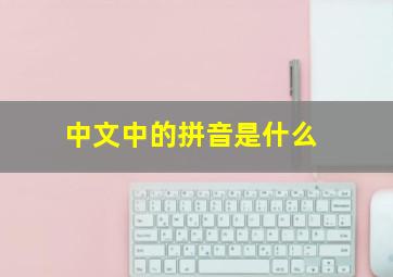 中文中的拼音是什么