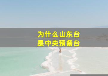 为什么山东台是中央预备台