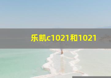 乐凯c1021和1021