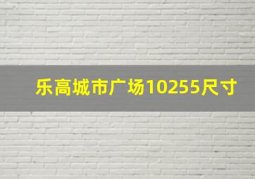 乐高城市广场10255尺寸