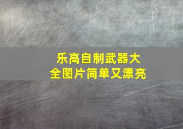 乐高自制武器大全图片简单又漂亮