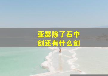 亚瑟除了石中剑还有什么剑