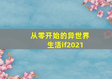 从零开始的异世界生活if2021